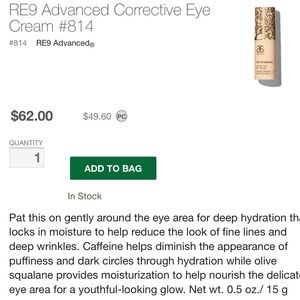 UNOPENED Arbonne Corrective Eye Cream